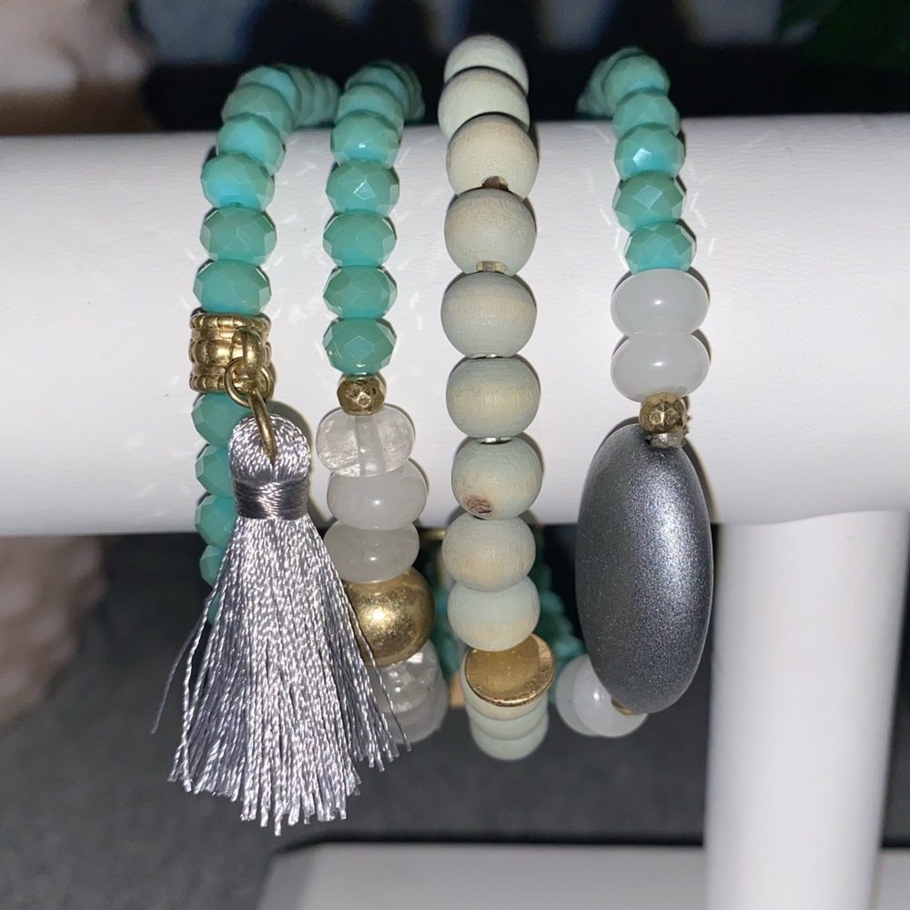 Beaded bracelet set summer festival vacation
